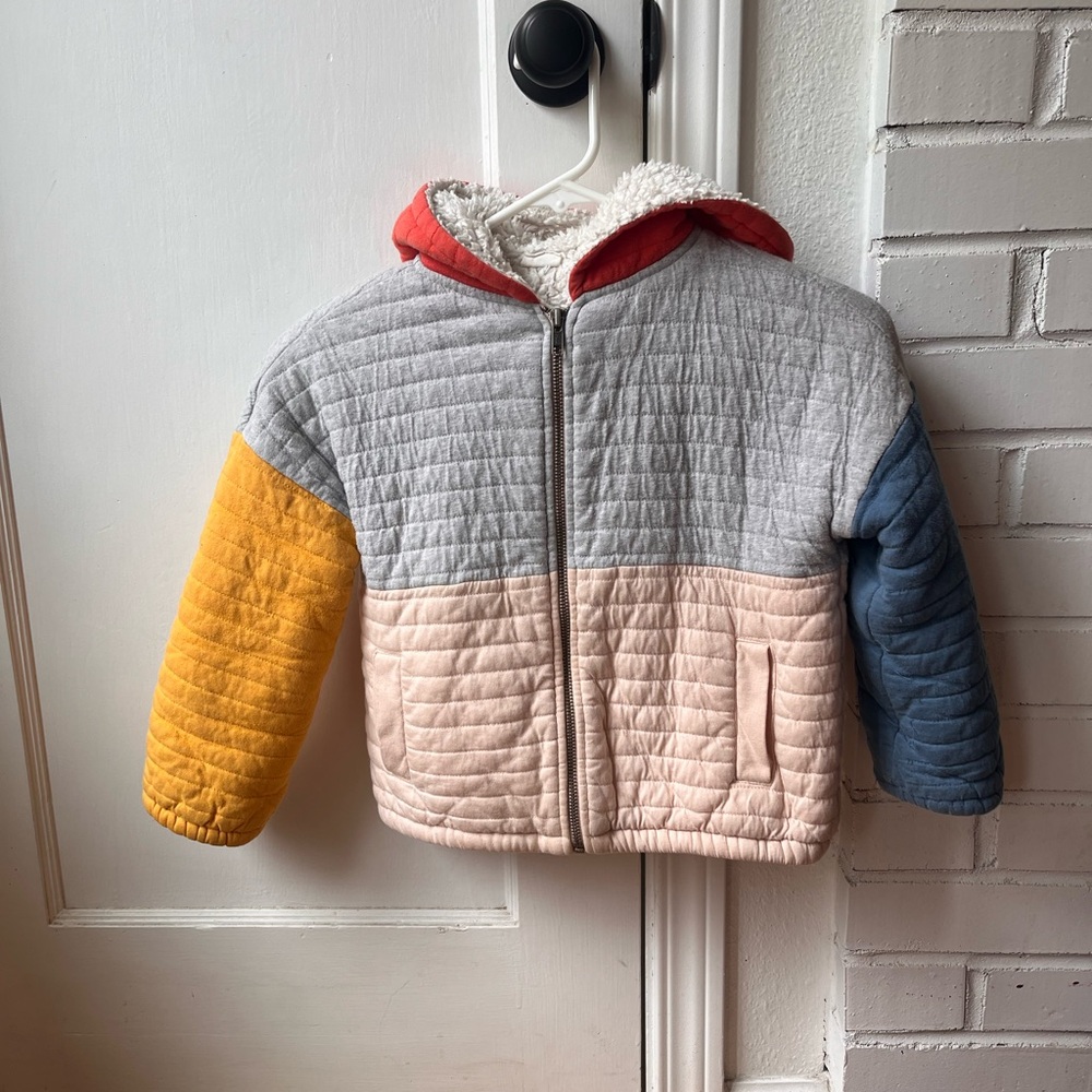 STEM Sherpa lined and quilted hoodie